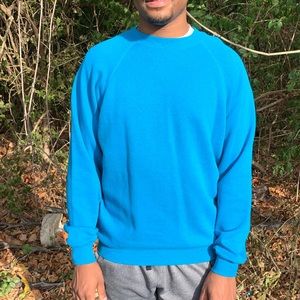 Vintage 80s Hanes 50/50 Light Blue sweatshirt